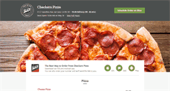 Desktop Screenshot of checkerspizzeria.com